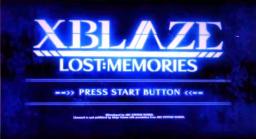 XBlaze Lost: Memories Title Screen
